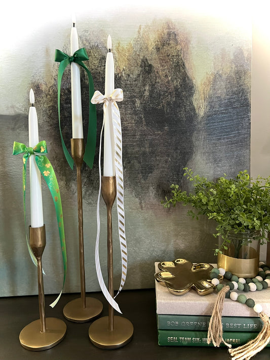 ribbon bundle :: green with shamrocks