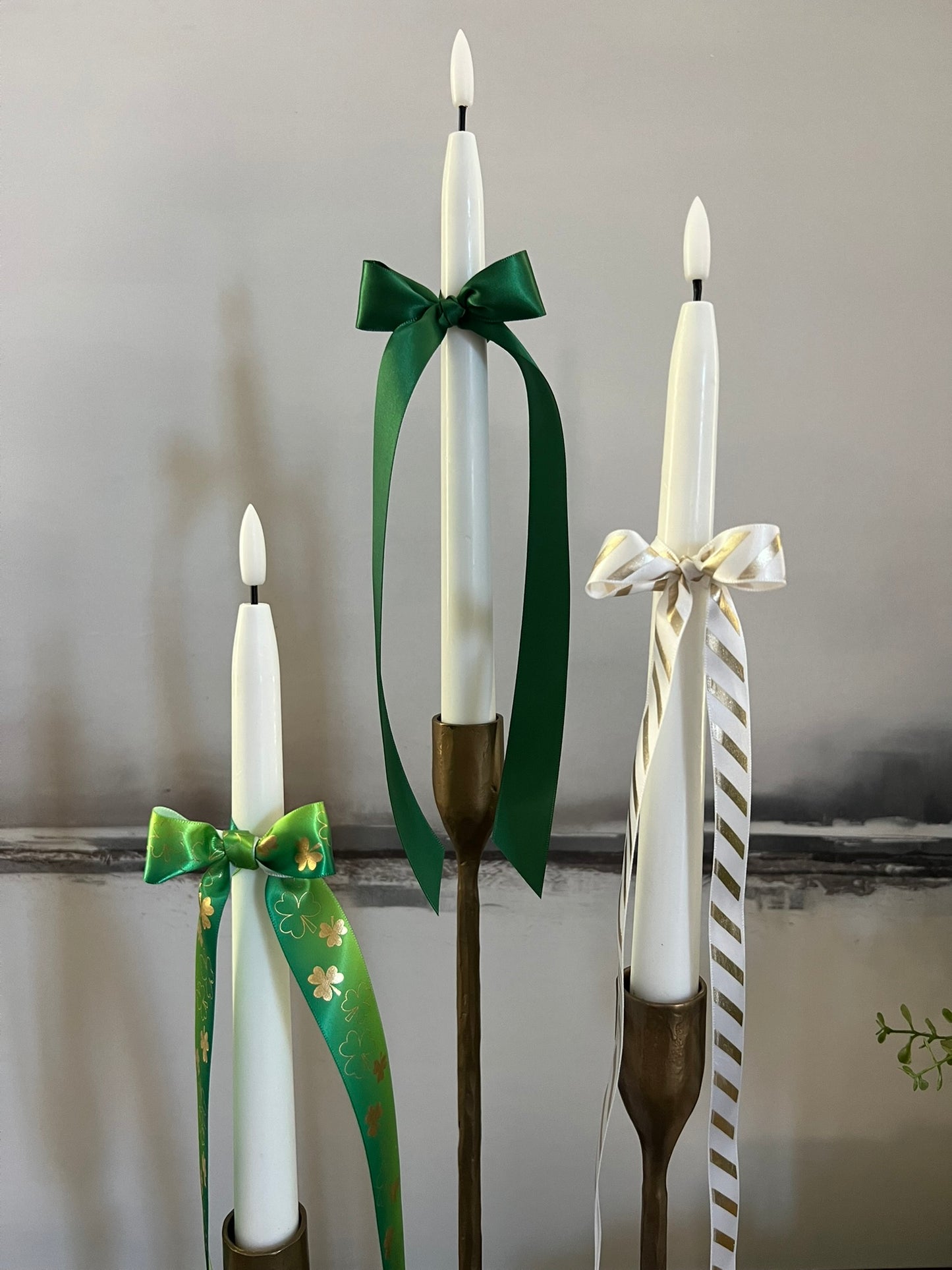 ribbon bundle :: green with shamrocks