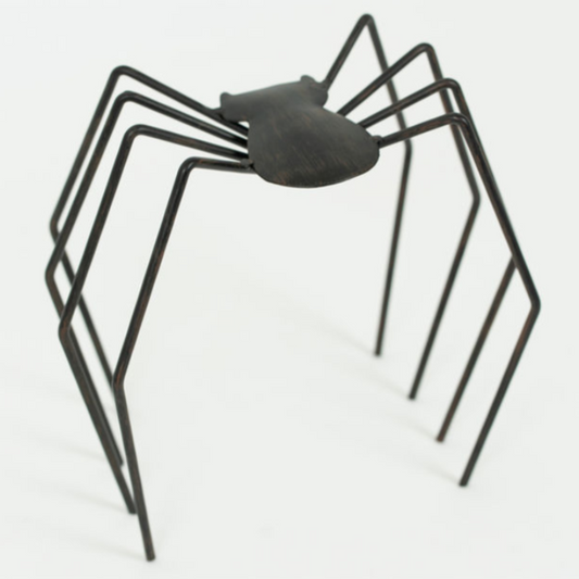 creepy crawler metal spider decoration