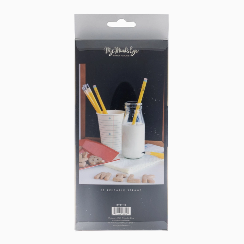 Halloween pencil-themed straws