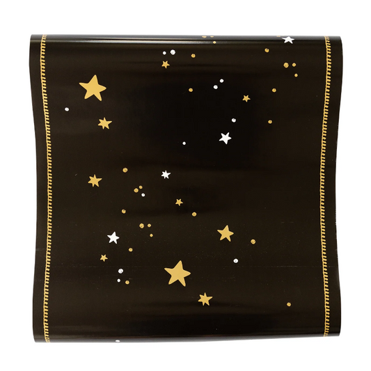 mystical stars table runner on dining table
