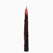Gothic deep red taper candles perfect for Halloween decor