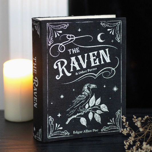 The Raven storage box featuring gothic raven artwork