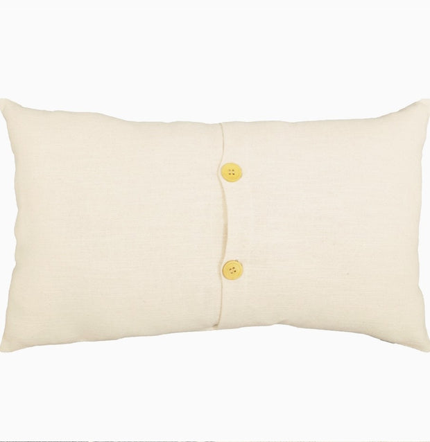 throw pillow cover :: stenciled flag