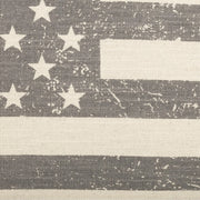 throw pillow cover :: stenciled flag