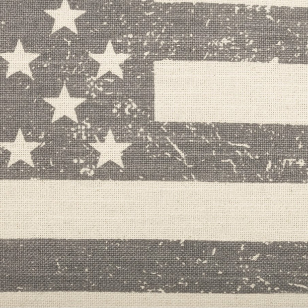 throw pillow cover :: stenciled flag