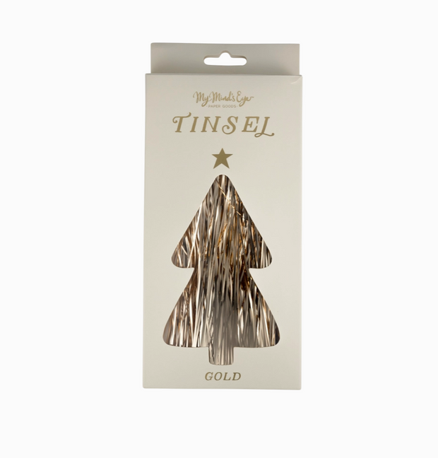 tree tinsel :: gold