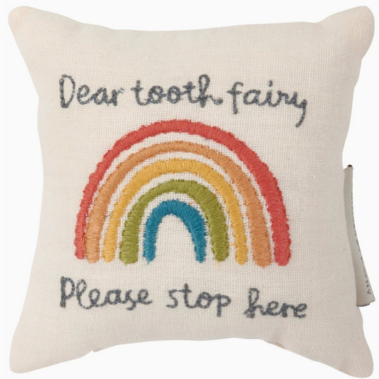 kids tooth fairy keepsake pillow