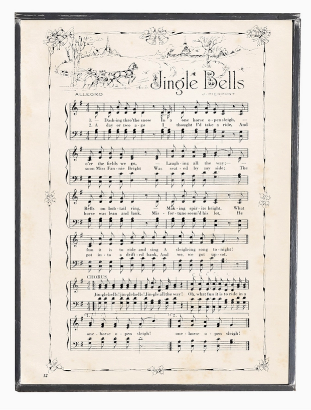 sign :: vintage jingle bells