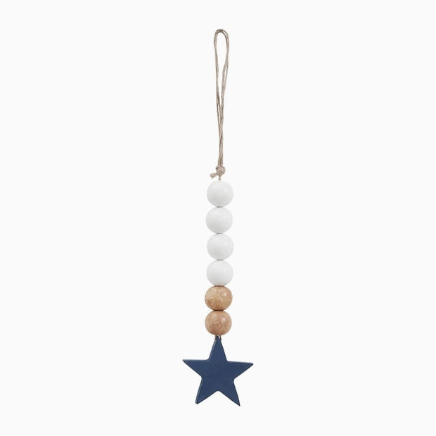 beads with blue star