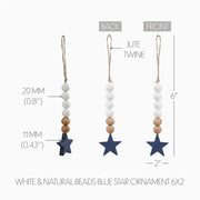 beads with blue star