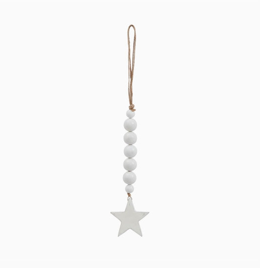 beads with white star