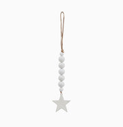 beads with white star