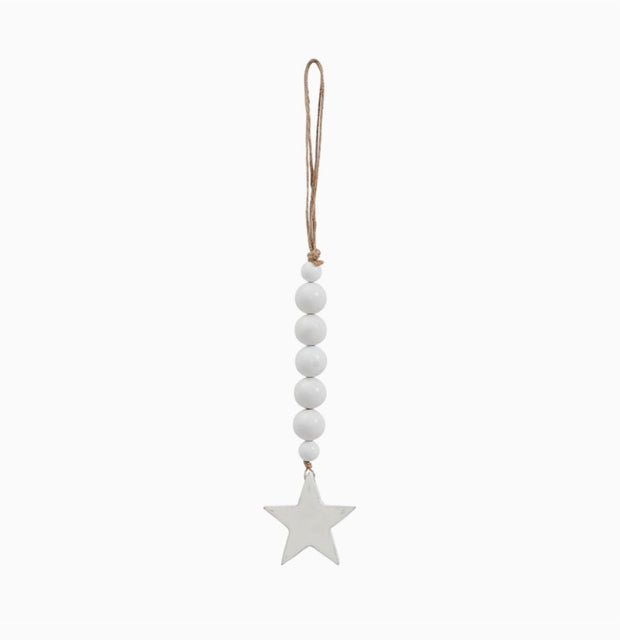 beads with white star