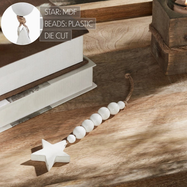 beads with white star